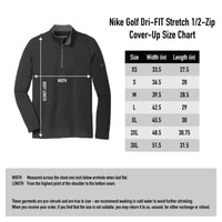 Nike Golf Dri FIT Stretch Half Zip Cover Up - Deep Royal/Black